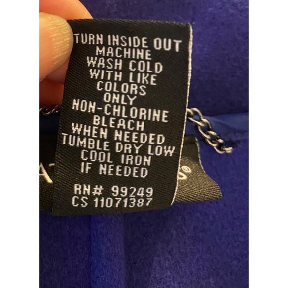 Catherines Purple Open Front Coat Grommet Detail 2X 22/24W - Picture 4 of 10